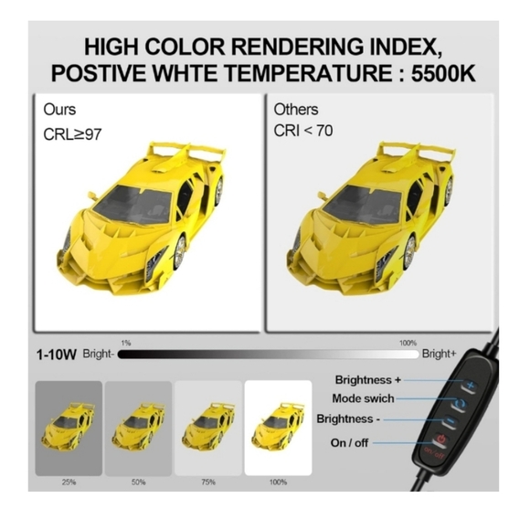 Photo Studio Black Portable - 10" D, 10" W, 10" H - Picture 5 of 6